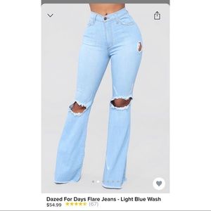 FashionNova Flare Jeans